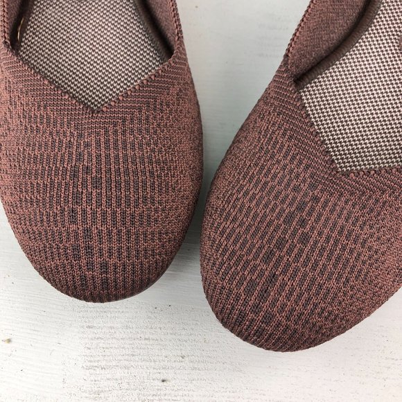 ROTHYS Size 12 Limited Edition The Flat Truffle Python Knit Ballet Flats Retired - Picture 6 of 13